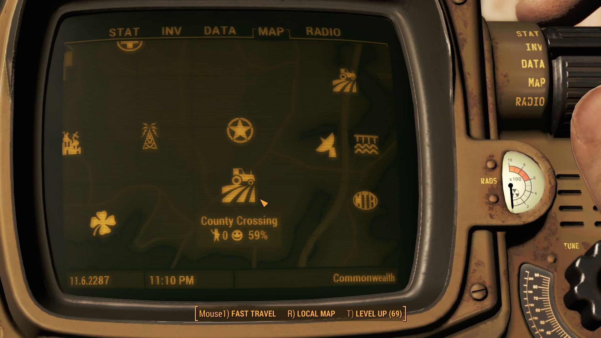 Fallout 4 County Crossing Location Map