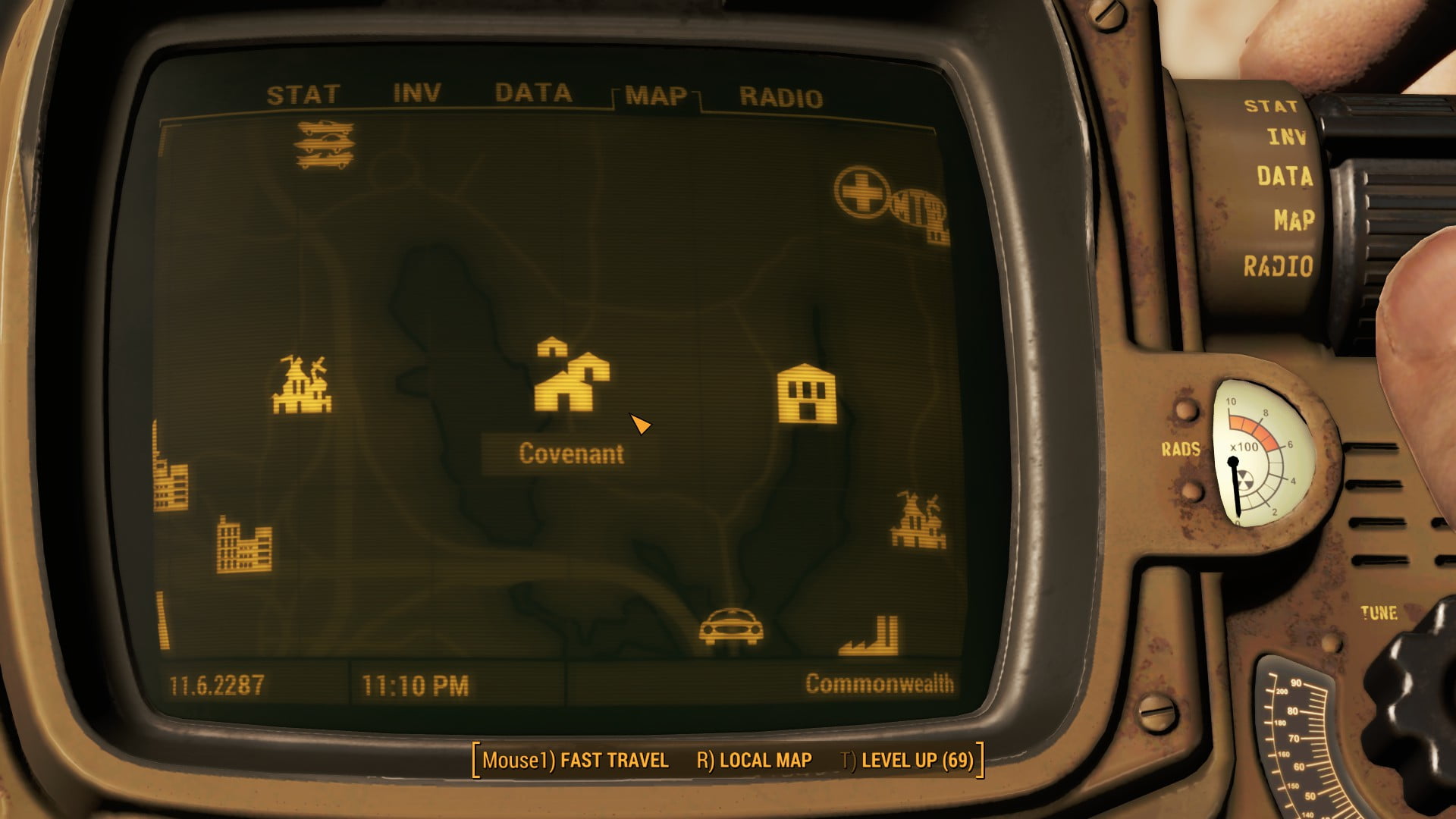 Fallout 4 Covenant map Location
