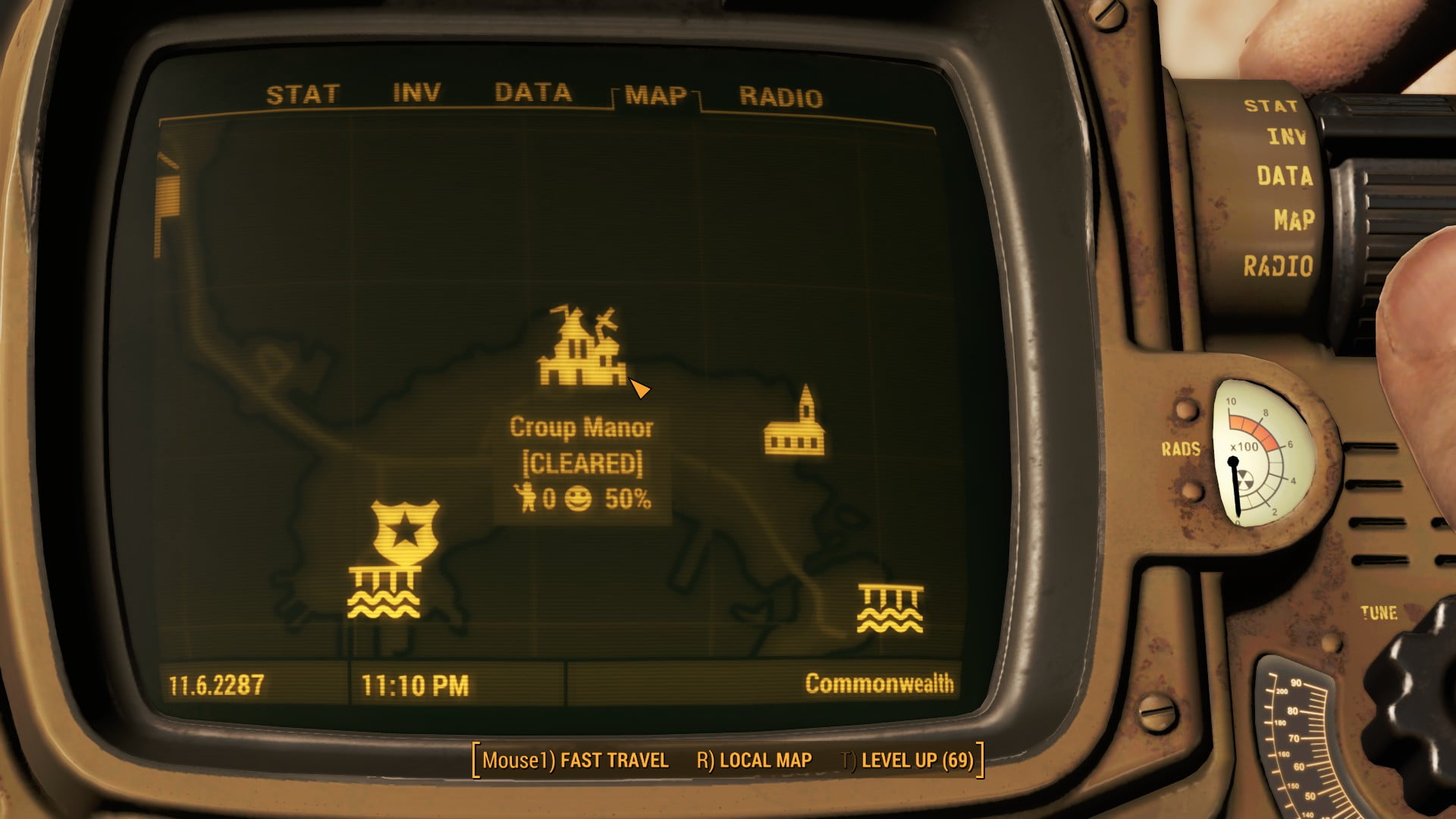 Fallout 4 Croup Manor Location Map