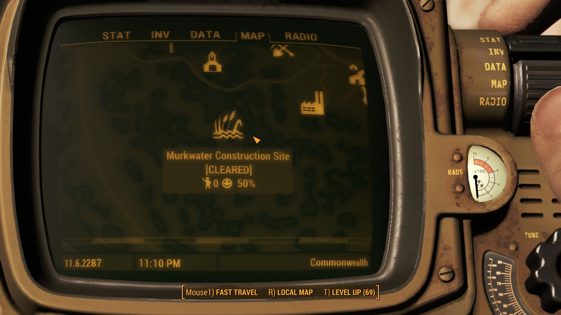 Fallout 4 Murkwater Construction Site Location Map
