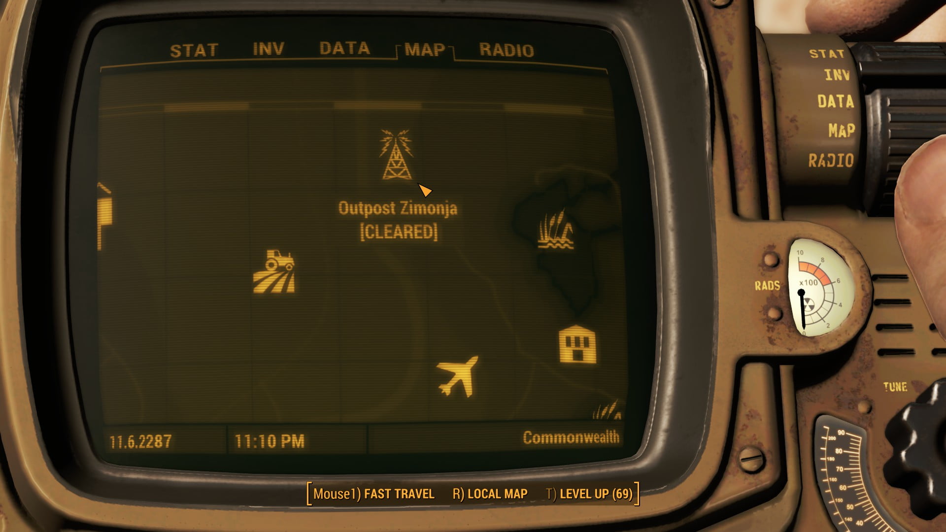 Fallout 4 Outpost Zimonja Map Location