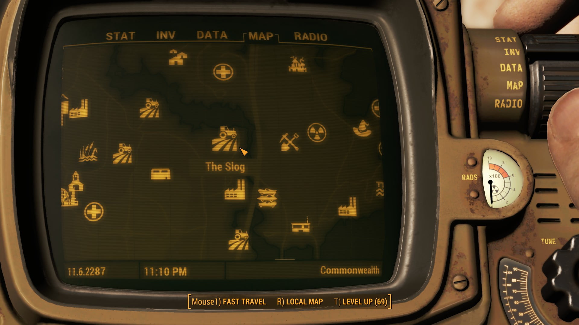 Fallout 4 The Slog Location Map