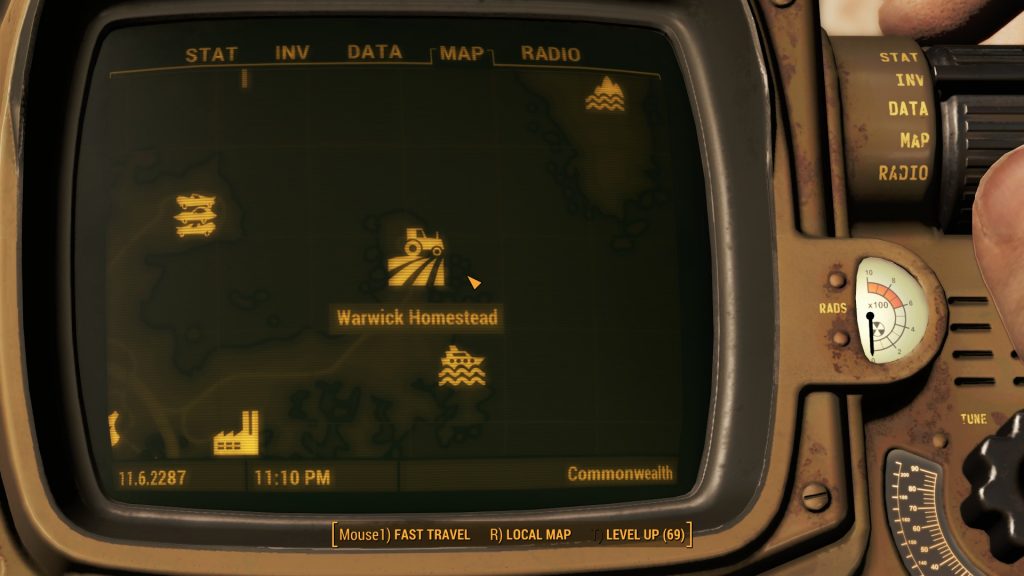 Fallout 4 Warwick Homestead Location Map