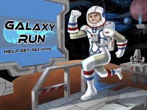 Galaxy Run Title logo screen