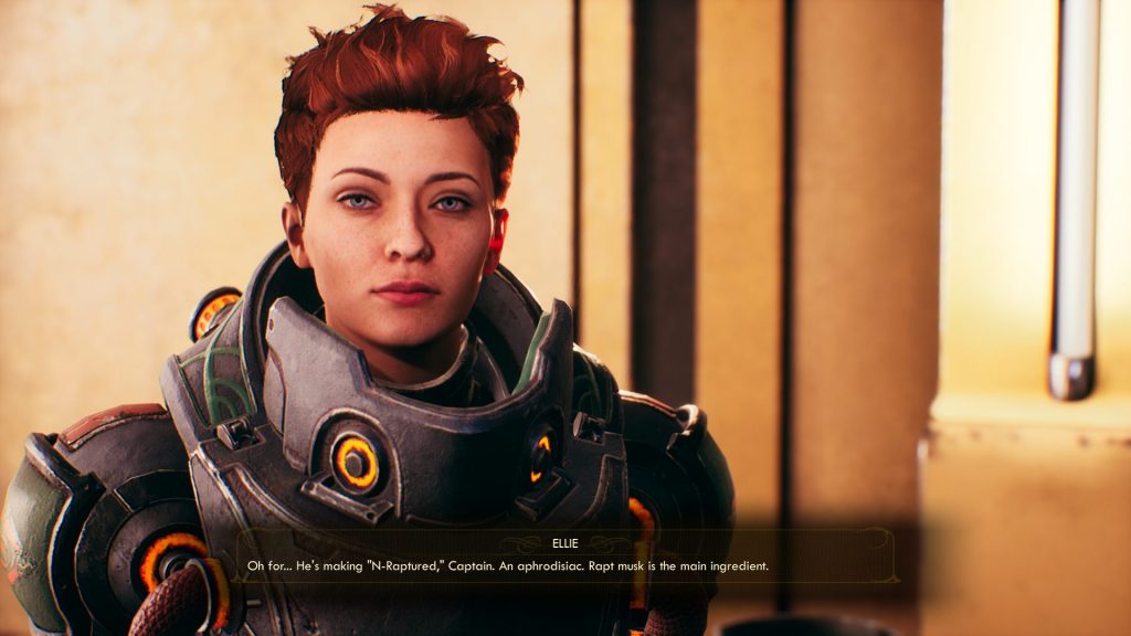 the outer worlds ellie commentary
