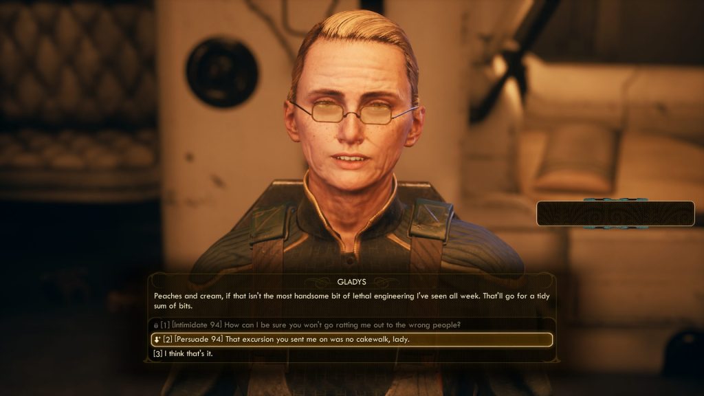 the outer worlds companion persuade