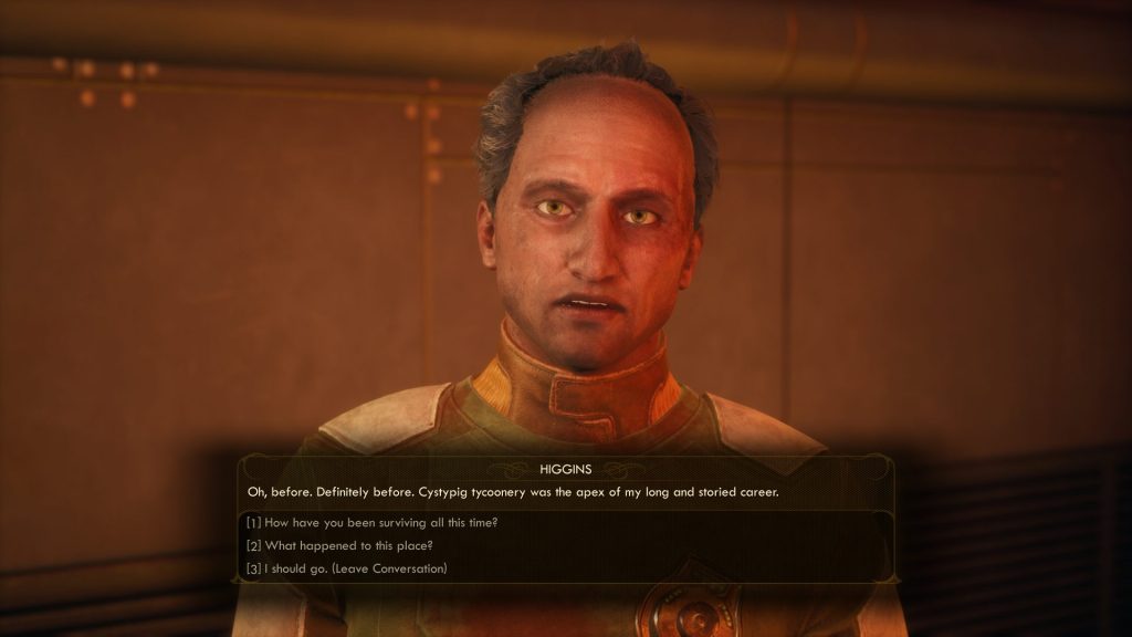 the outer worlds chester higgins