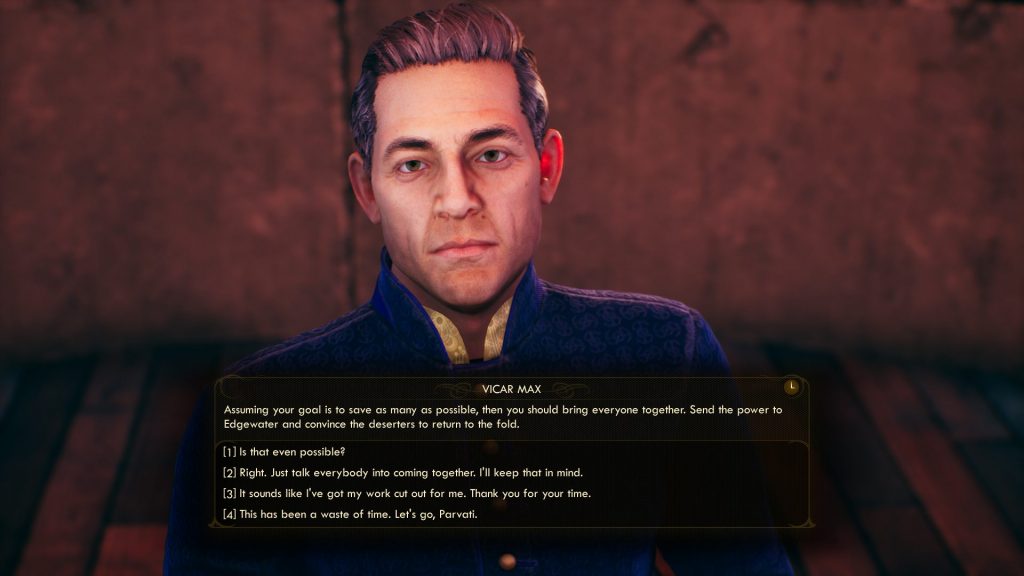 The Outer Worlds Vicar Max