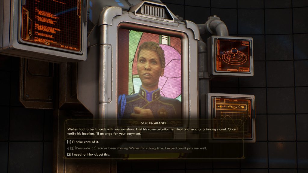 The Outer Worlds Sophia Sharing Phineas's Location