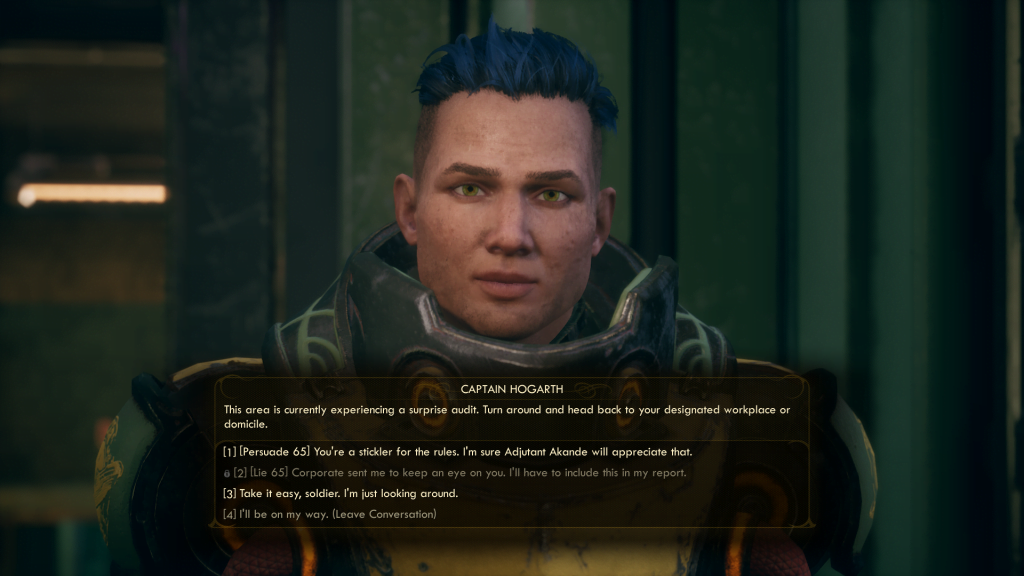 The Outer Worlds Captain Hogarth The Foundation