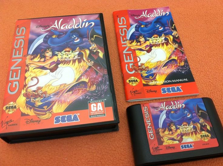 Aladdin Sega Genesis Box Art Covers