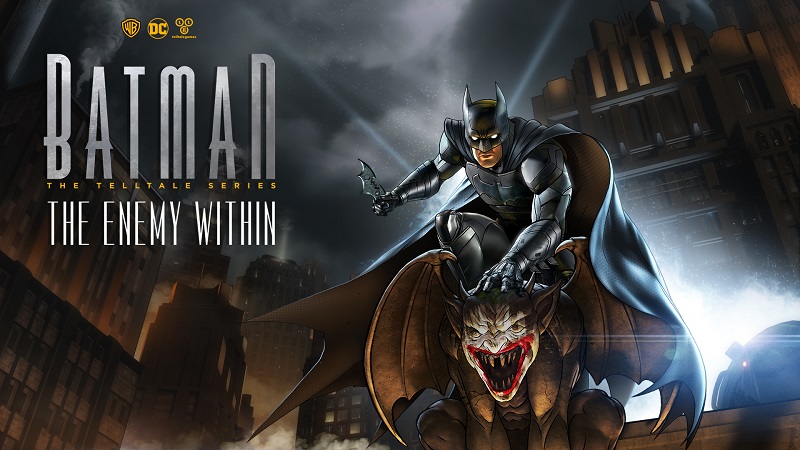 Batman The Enemy Within Batman Front Cover Artwork with Logos