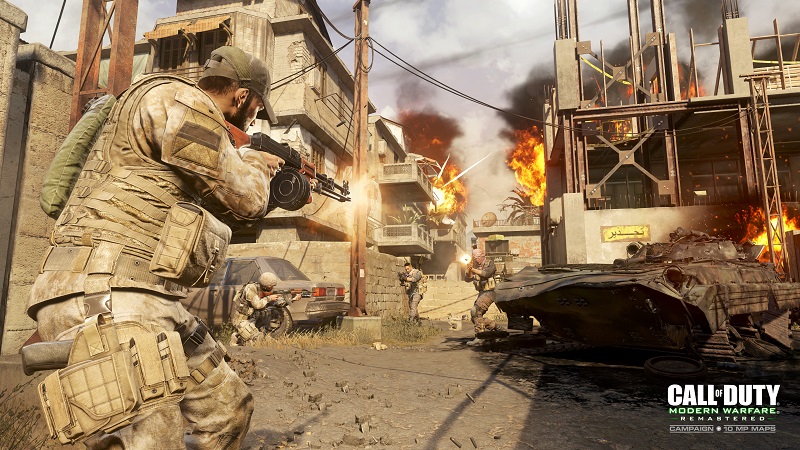 Call of Duty Modern Warfare Remastered Multiplayer Gameplay Backlot 1