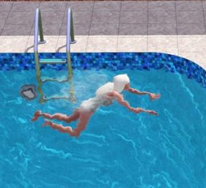 sim brother experiment pool swimming stroke 