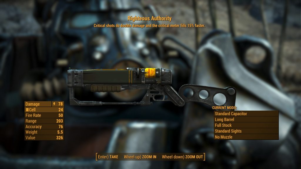 Fallout 4 Righteous Authority