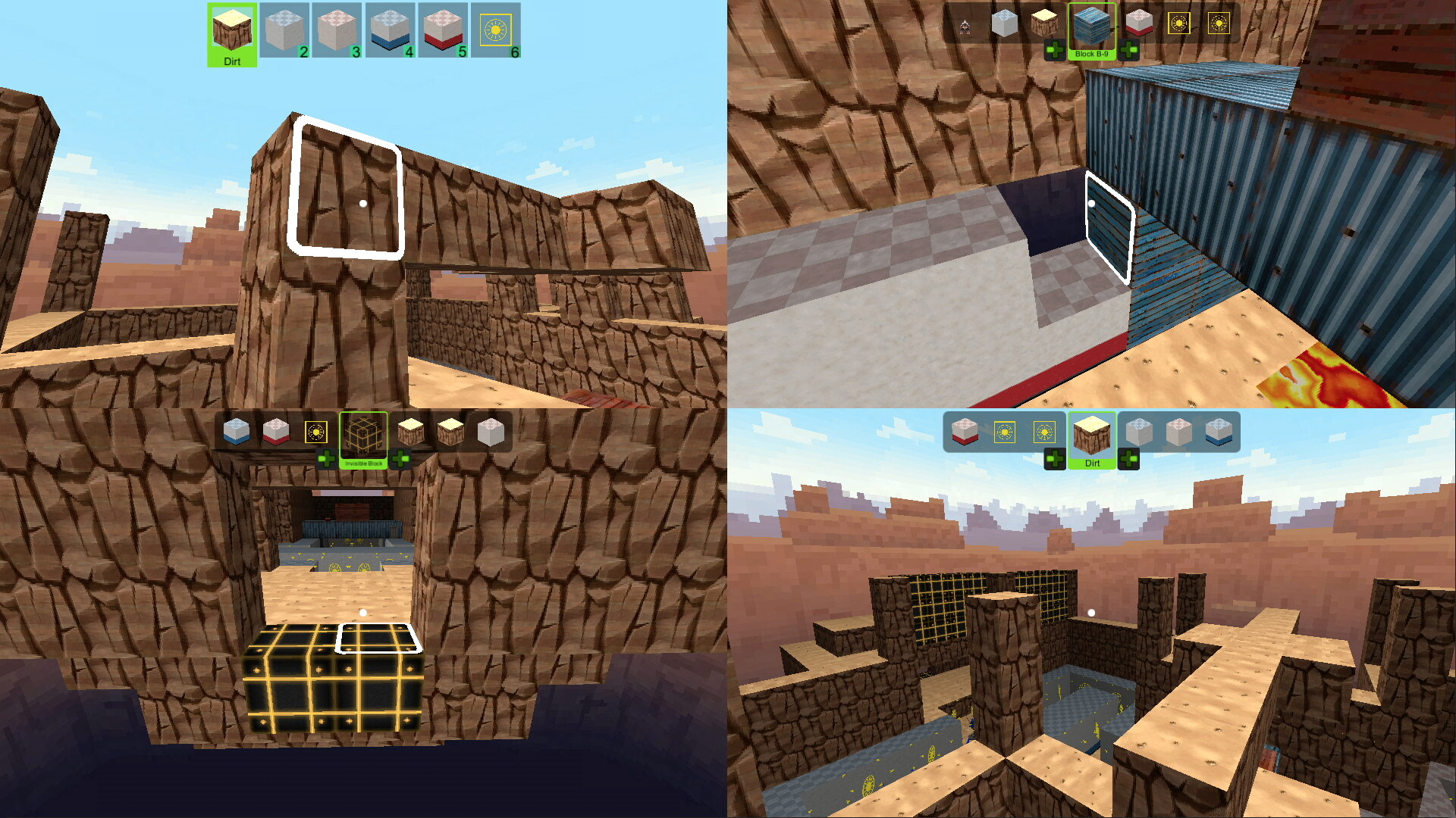 Gunscape split screen crafting building screenshot