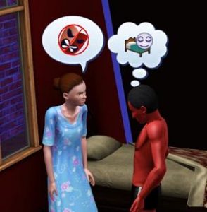 sim brother fight insult yell sims 3