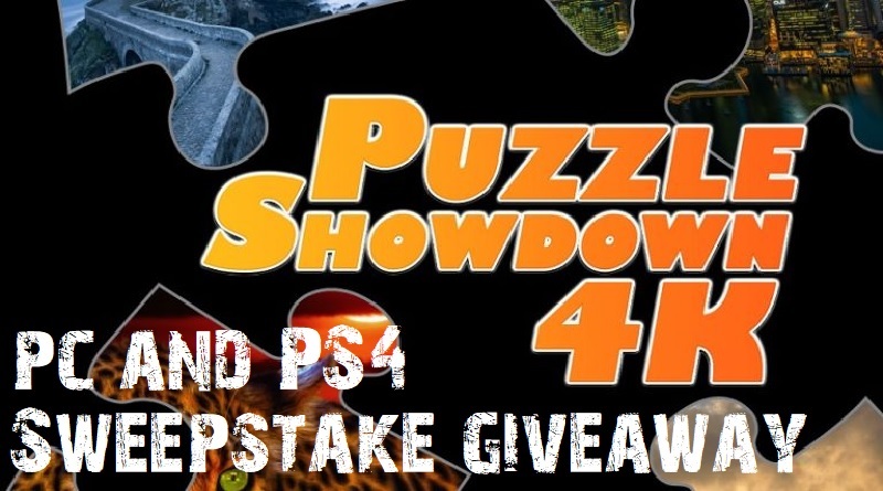 Puzzle Showdown 4k PS4 PC Sweepstake Giveaway Header