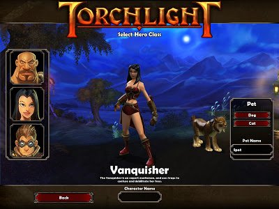 torchlight review very limited character creation