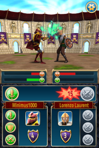 puzzle knights fight combat battle screen rpg
