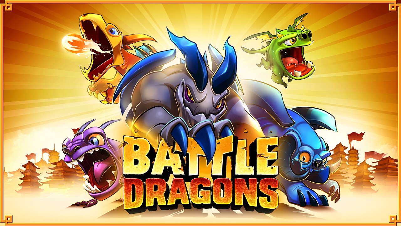 Battle Dragons title logo screen mmo spacetime games