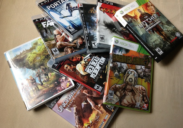 pile of pc games