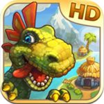 The Tribez HD ipad game review dinosaur