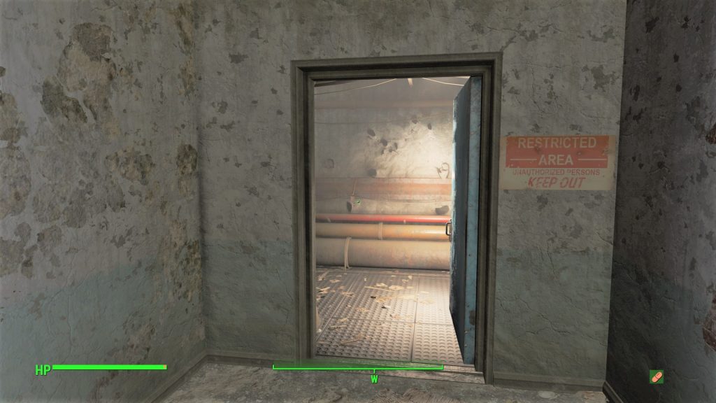 Fallout 4 Reunions Fort Hagen Hallway To Kellog