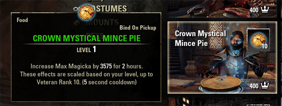 crown mystical mince pie