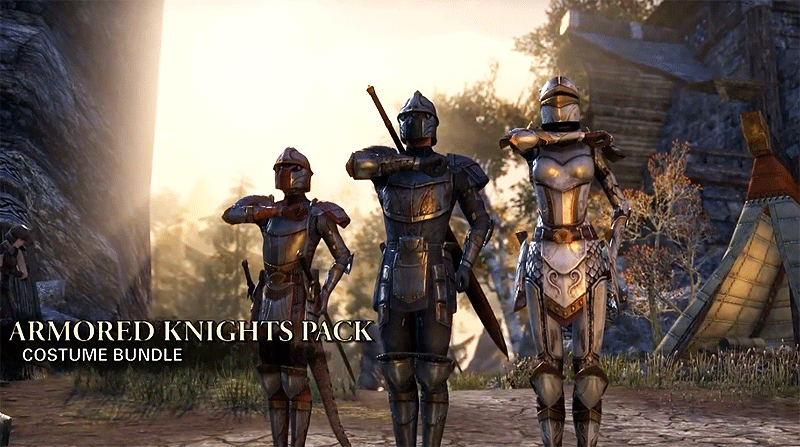 eso costumes armored knights pack