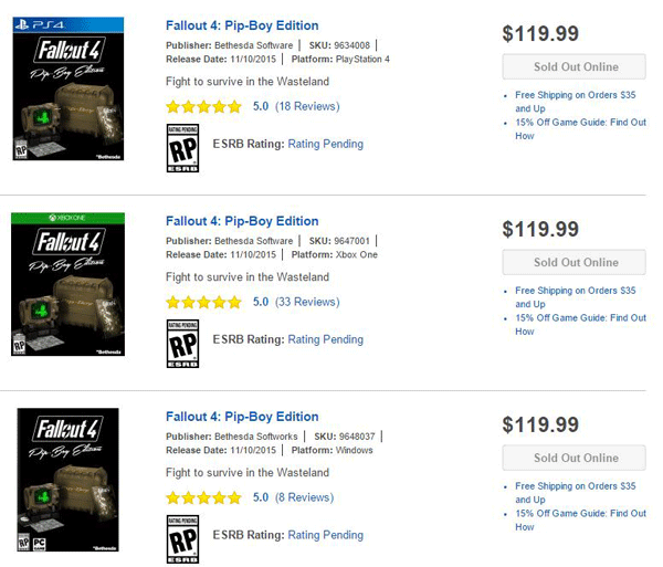 Fallout-4-Pip-Boy-Edition-Sold-Out-Best-Buy