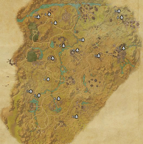 Reaper S March Eso Map Reaper's March Skyshard Locations And Map - Eip Gaming