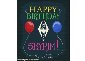 Skyrim Birthday Card