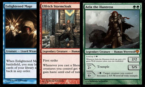 Skyrim Magic The Gathering Cards