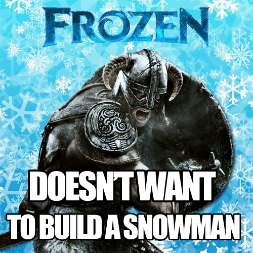 Skyrim Meme Frozen
