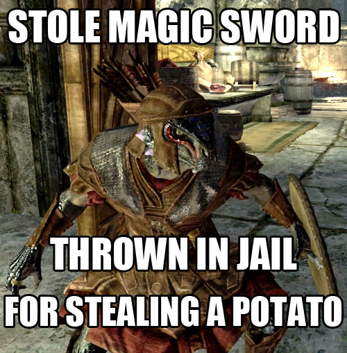 Skyrim Meme Thief
