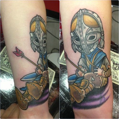 skyrim tattoos arrow to the knee 2