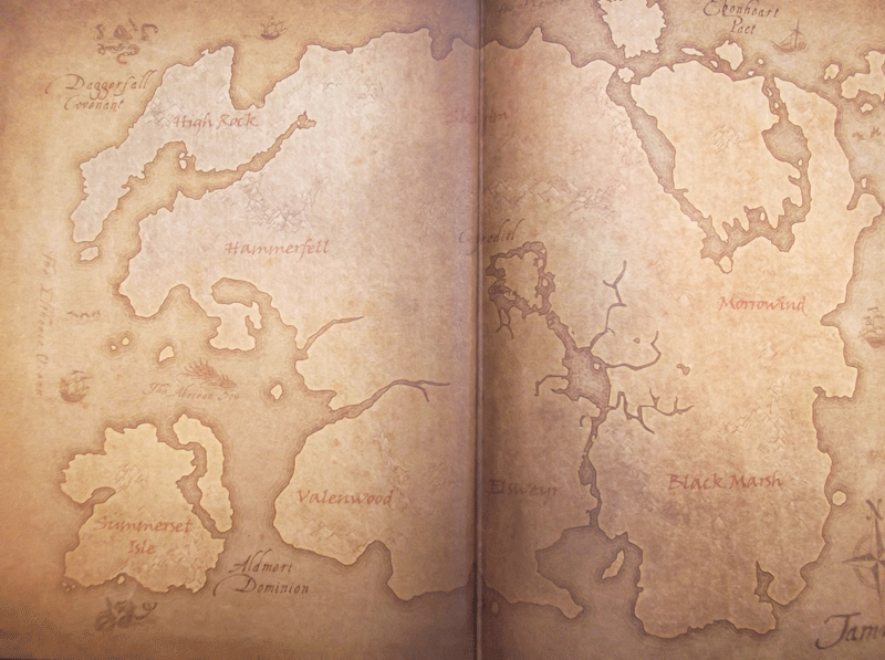 The Elder Scrolls Online Tales of Tamriel Map