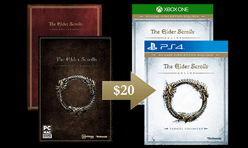 transfer your elder scrolls online account to console