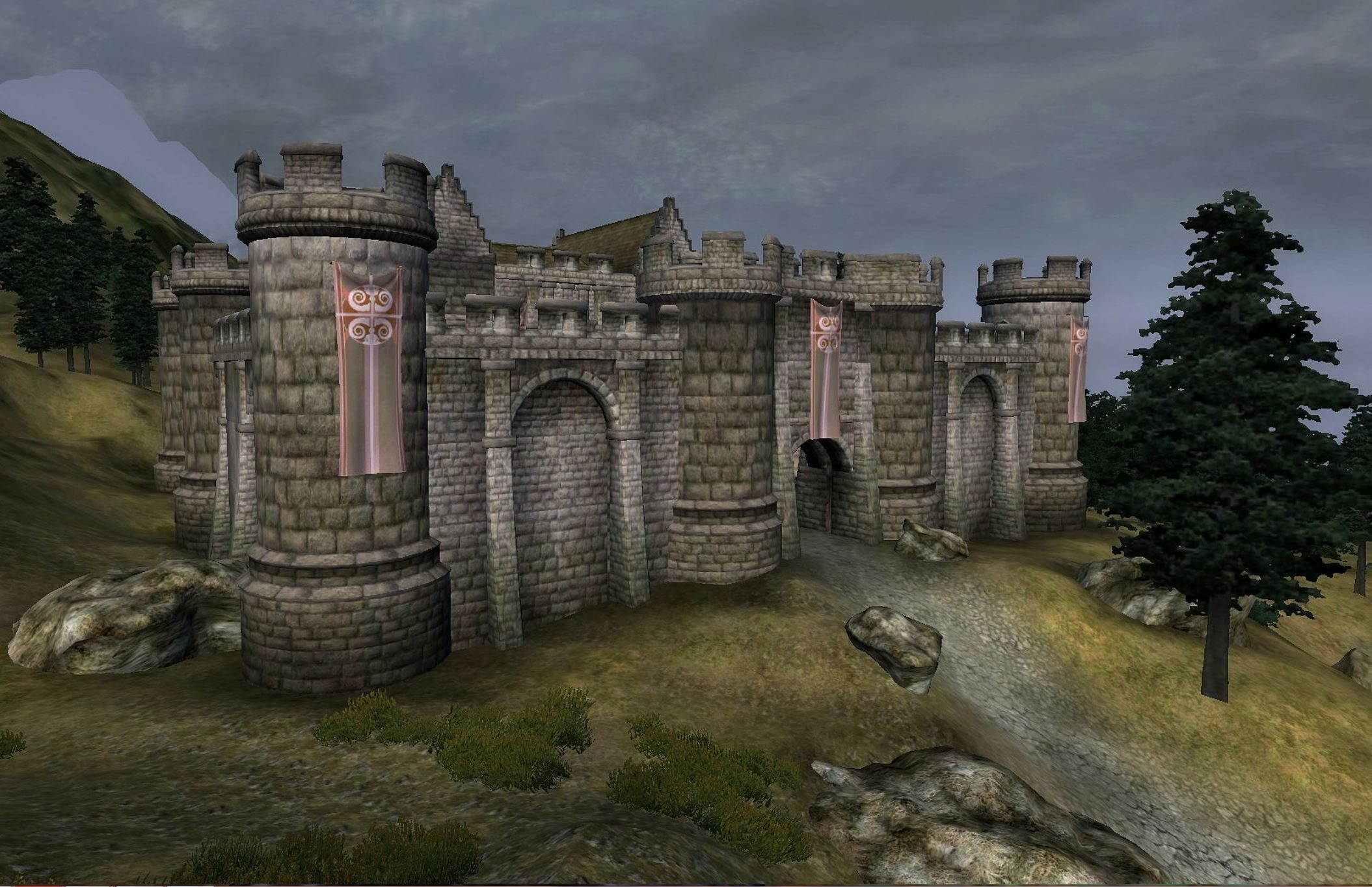 Princess castle quest. Замок Battlehorn Castle. Обливион крепость боевого рога. Обливион крепость. The Elder Scrolls IV Oblivion Fighter’s Stronghold.