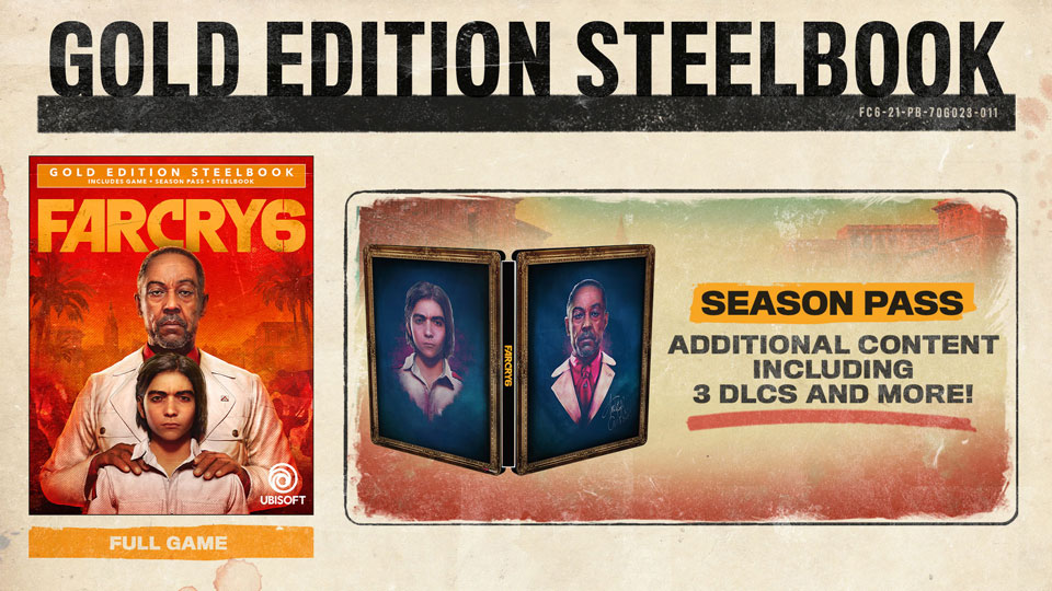 Far Cry 6 Pre-Order Gold Edition Steelbook