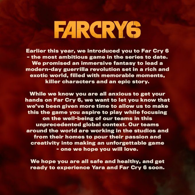 Far Cry 6 Delay Release
