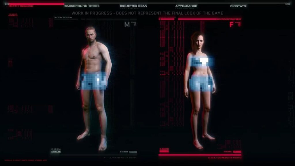 Customizable Genitals And What They Tell Us About Cyberpunk 2077 Eip Gaming 8308