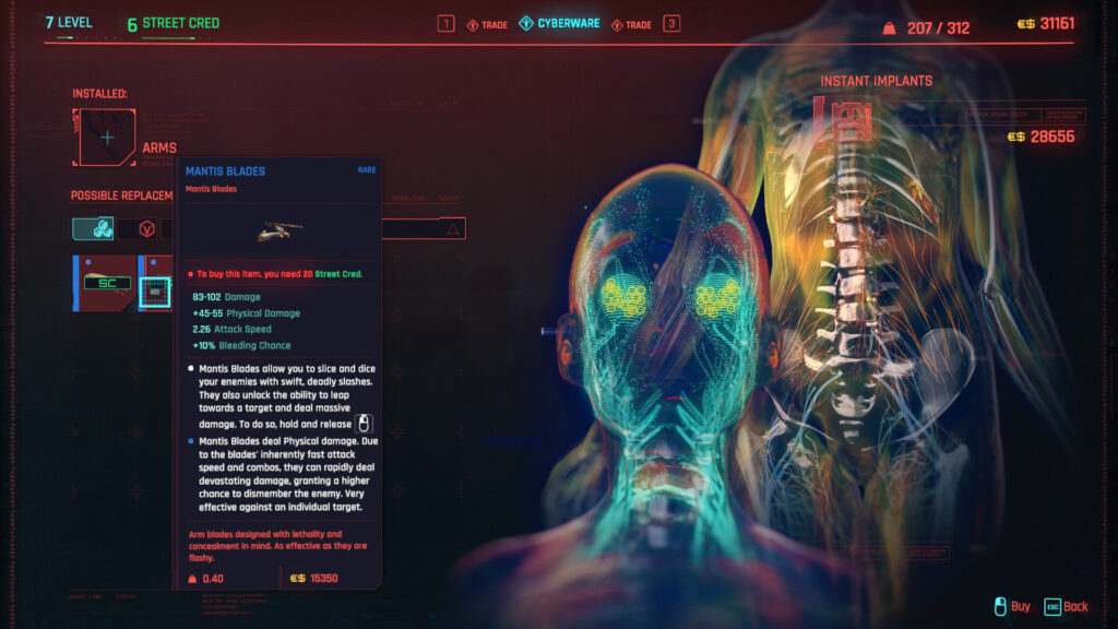 Cyberpunk 2077 Character Cyberware Implants Guide - EIP Gaming