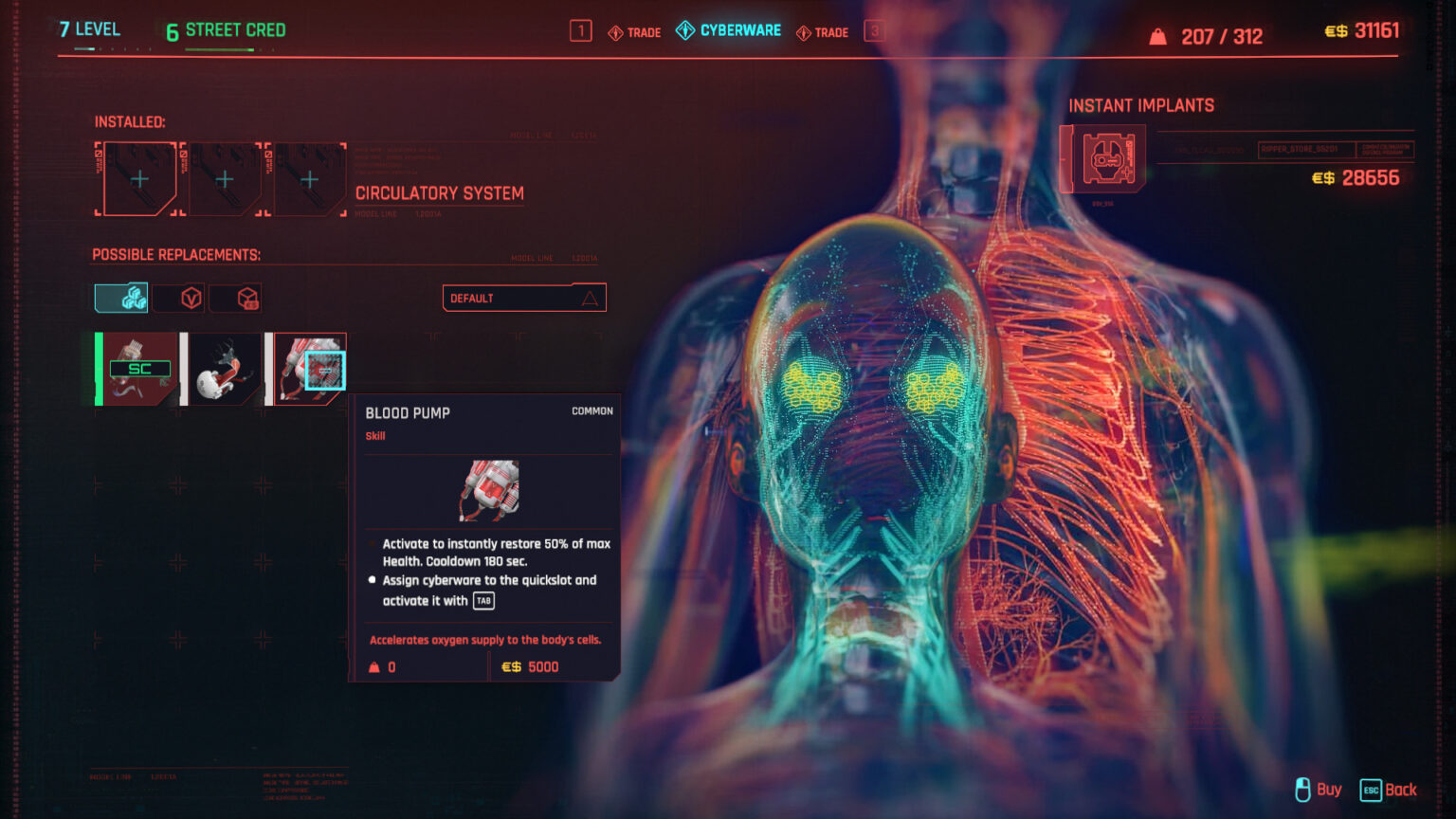 Cyberpunk 2077 Character Cyberware Implants Guide EIP Gaming   Cyberpunk 2077 Cyberware Implants Guide Circulatory System 1536x864 
