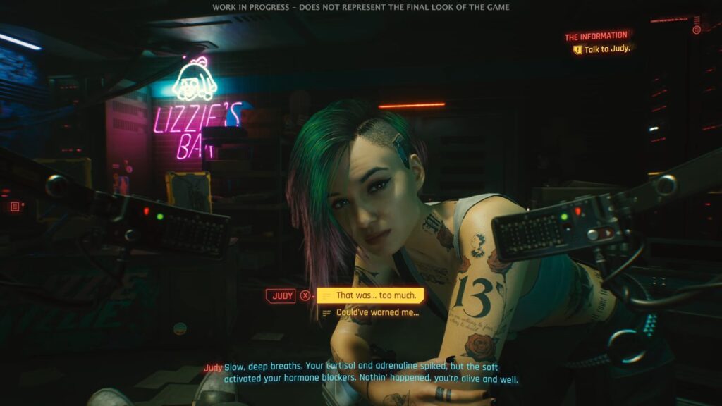 Cyberpunk 2077 Judy Lizzie's Braindance Tutorial