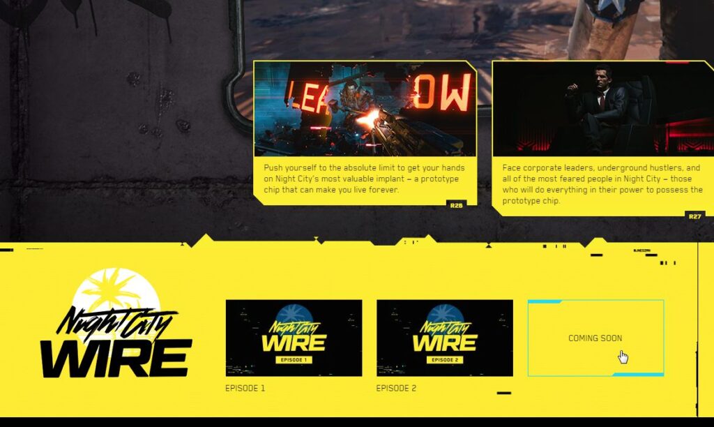 Cyberpunk 2077 Night City Wire More Episodes Than Original Three Official Website