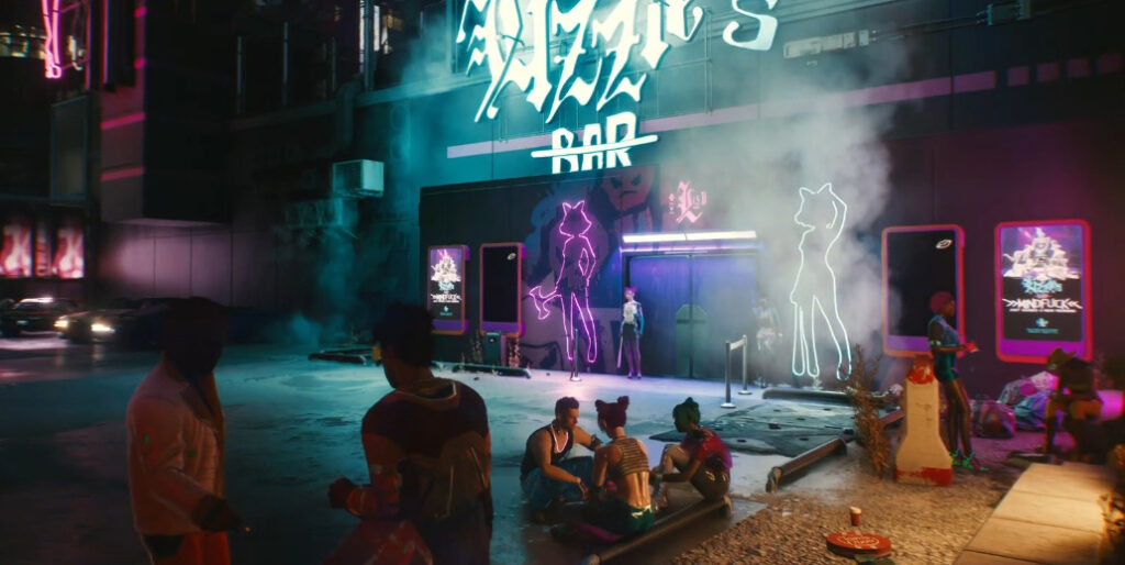 Cyberpunk 2077 The Mox Moxes Lore Lizzies Bar