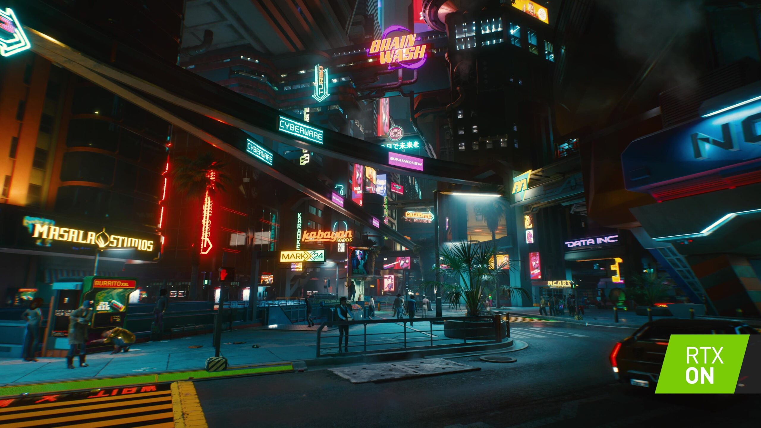Cyberpunk 2077 With Rtx Ray Tracing On Night City