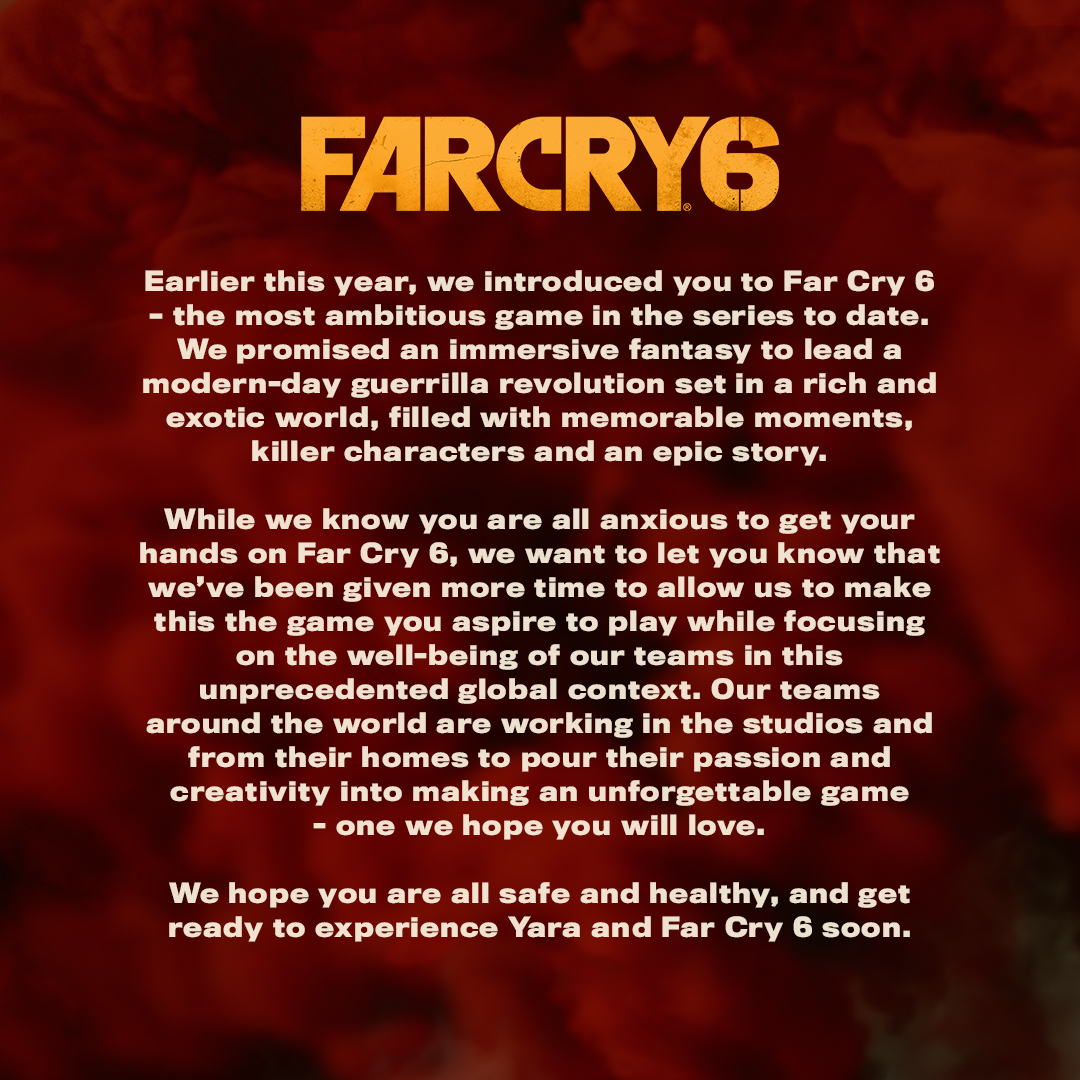 Far Cry 6 Release Date Postponed